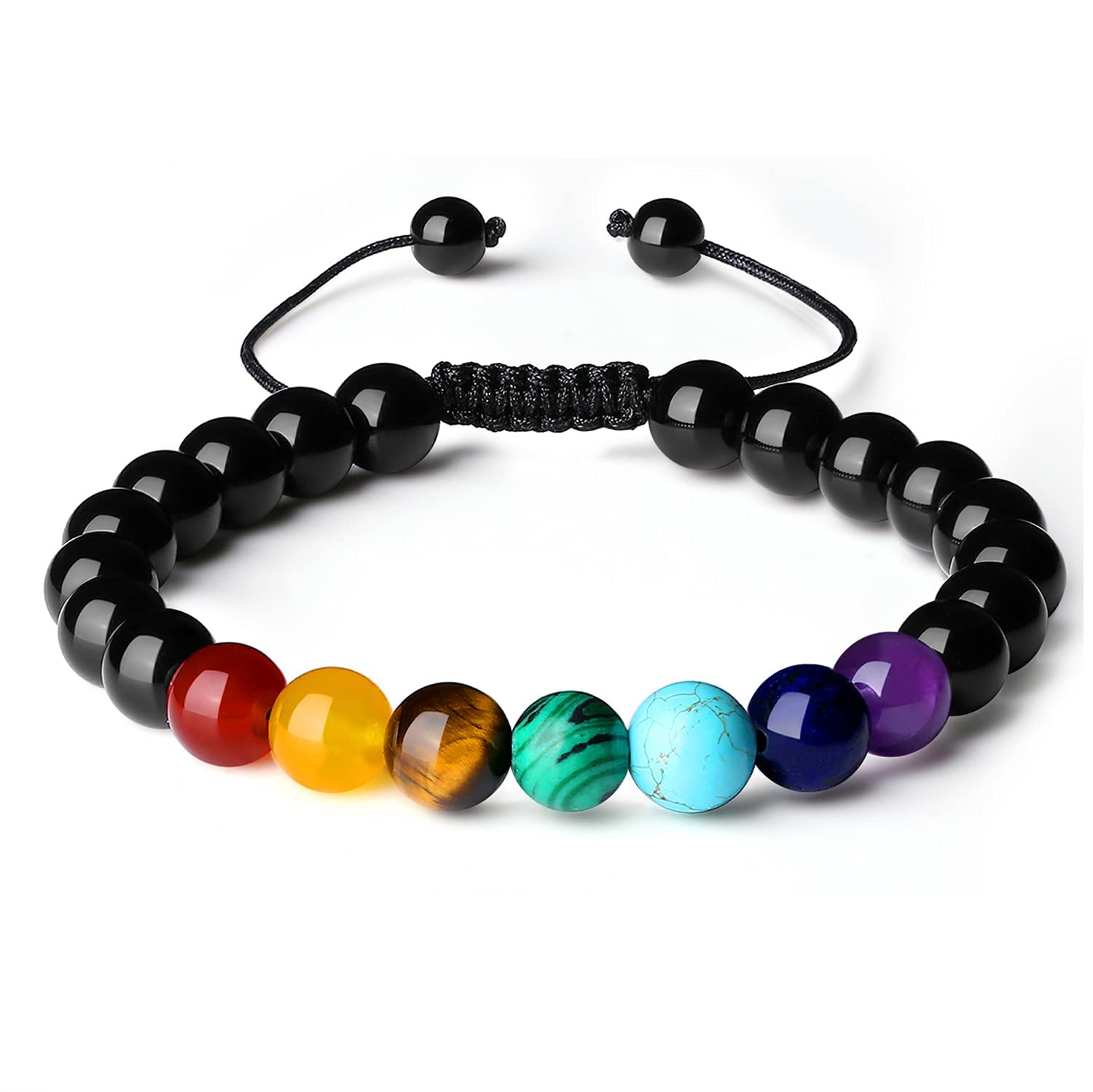Hot And Bold Orignal 7 Chakra Reiki Feng Shui Gem Stone Beads Crystals Charged Bracelet For Unisex Adult (B0B6RMRKKK) Amazon Price History, Amazon Price Tracker