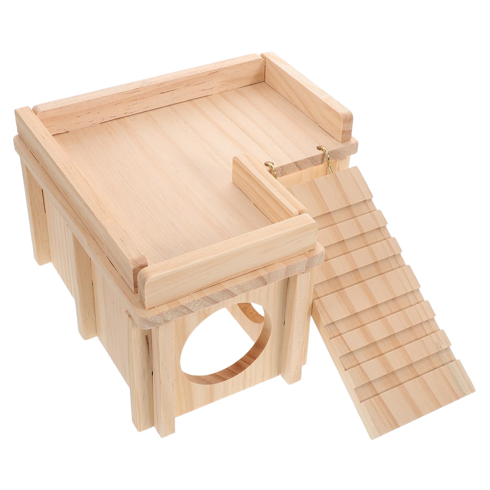Gatuida Cueva de Madera para Lagartos Barbudos, Escondite con Rampa de Escalada y Plataforma de Descanso, para Terrarios de Reptiles Varios Estilos
