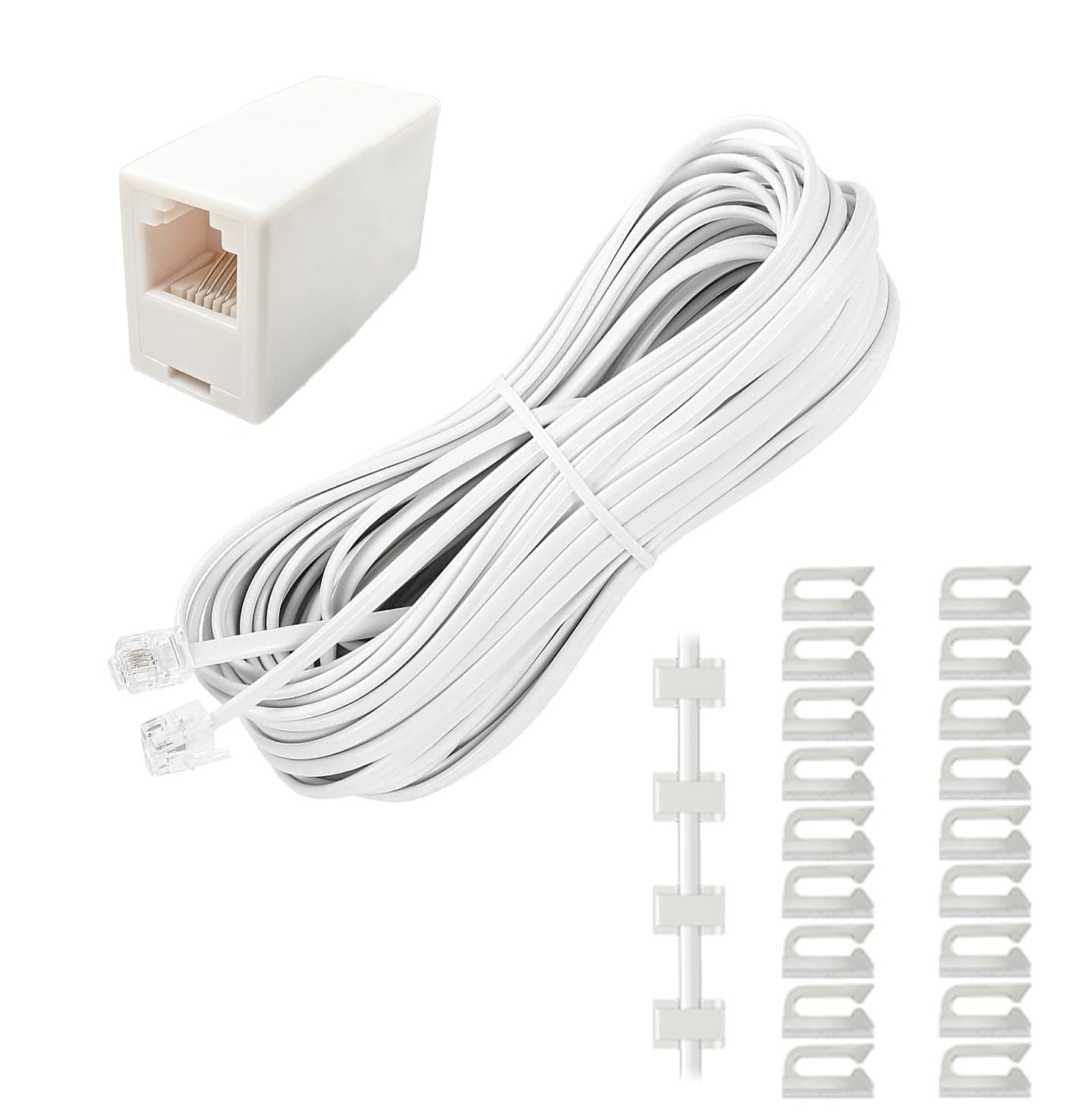 RUITEXUN RJ11 から RJ11 電話延長ケーブル 1m RUITEXUN RJ11 から RJ11 電話延長ケーブル 1m - メルカリ