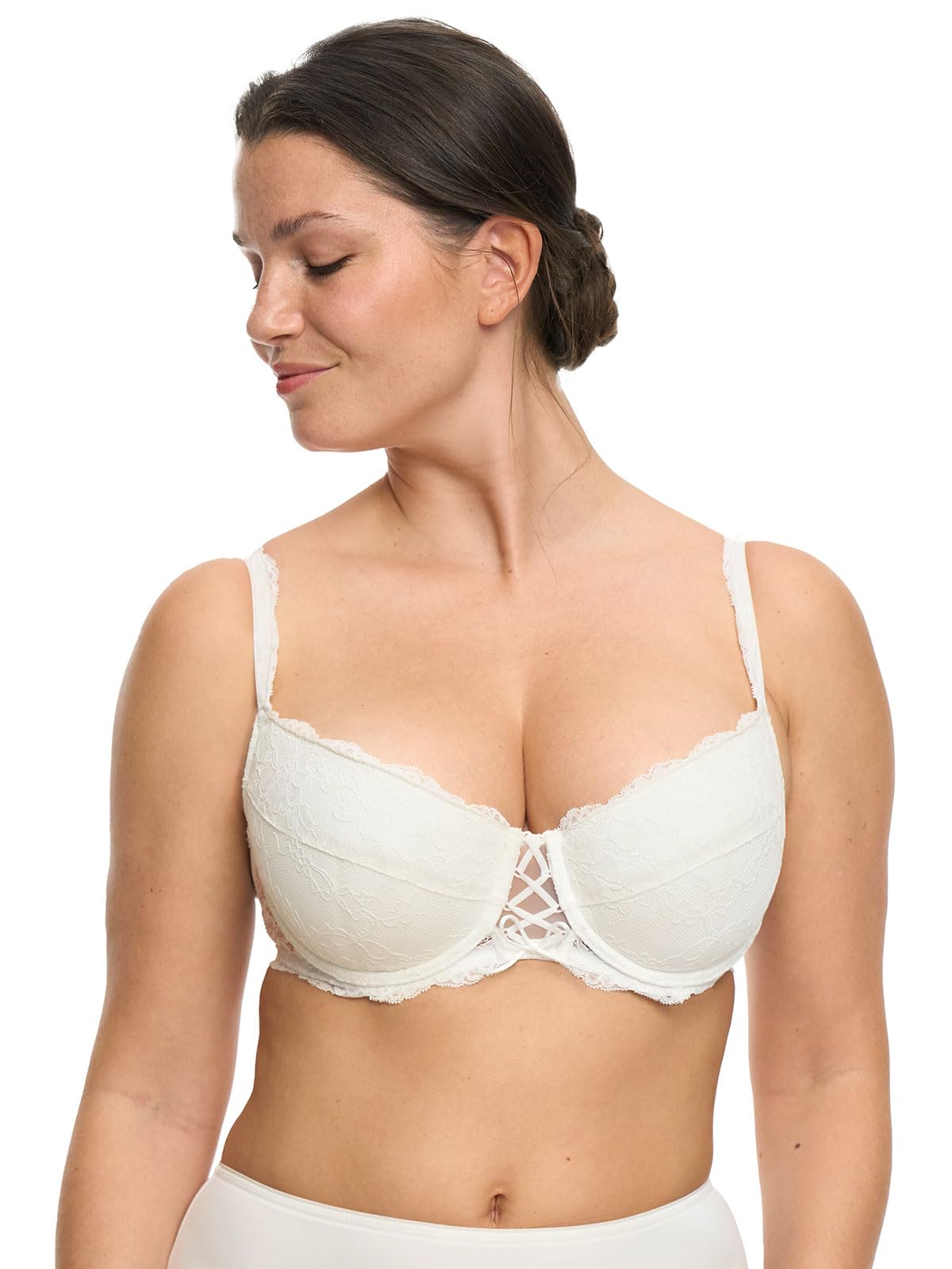 SUSA Women's Underwired Push Up Bra Wiesn-Zauber 7667 Ivory 42f
