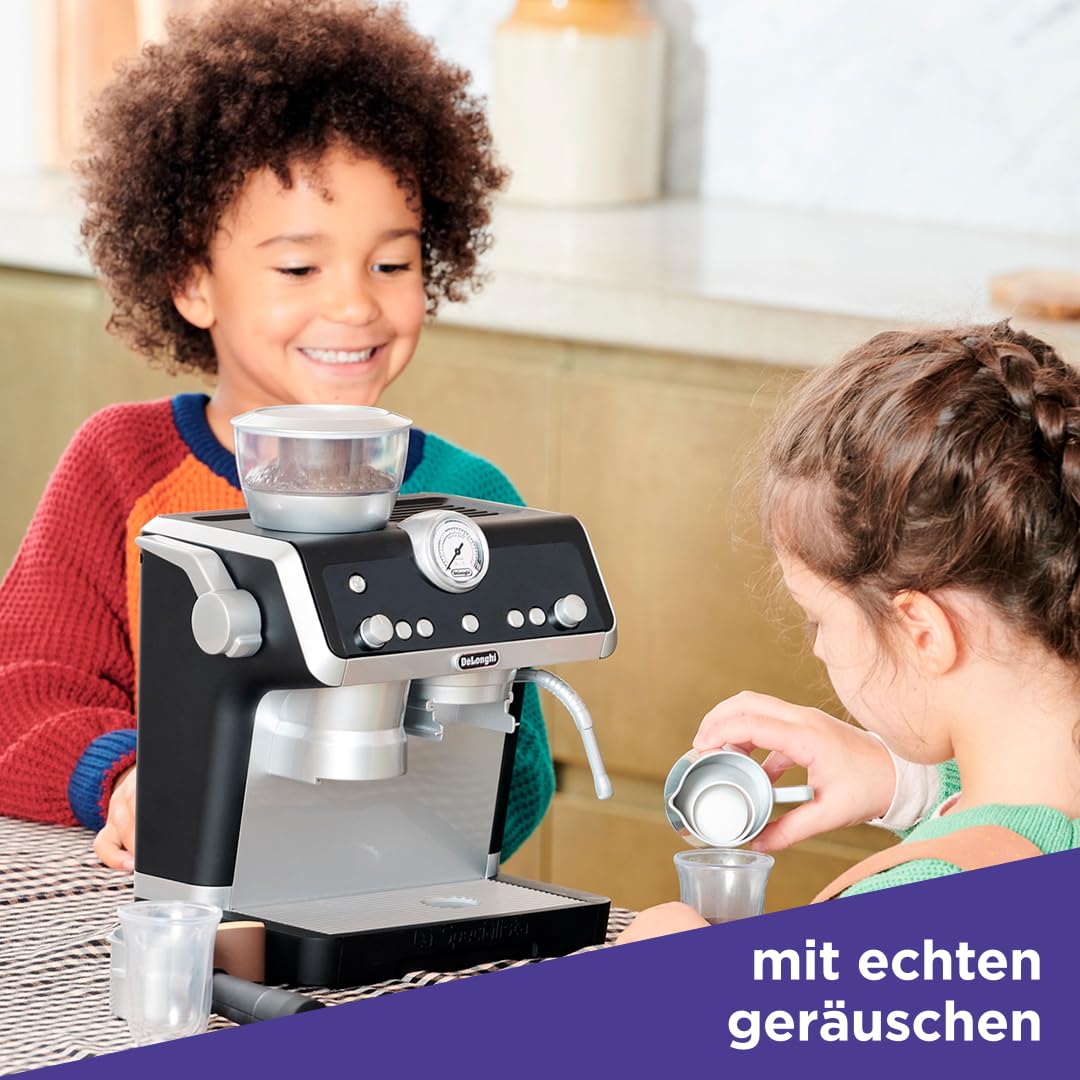 Casdon De'Longhi Spielzeug. Barista-Kaffeemaschin. Spielzeug-Küchen-Spielset für Kinder mit beweglichen Teilen, realistischen Geräuschen und magischem Kaffee. Für Kinder ab 3 Jahren
