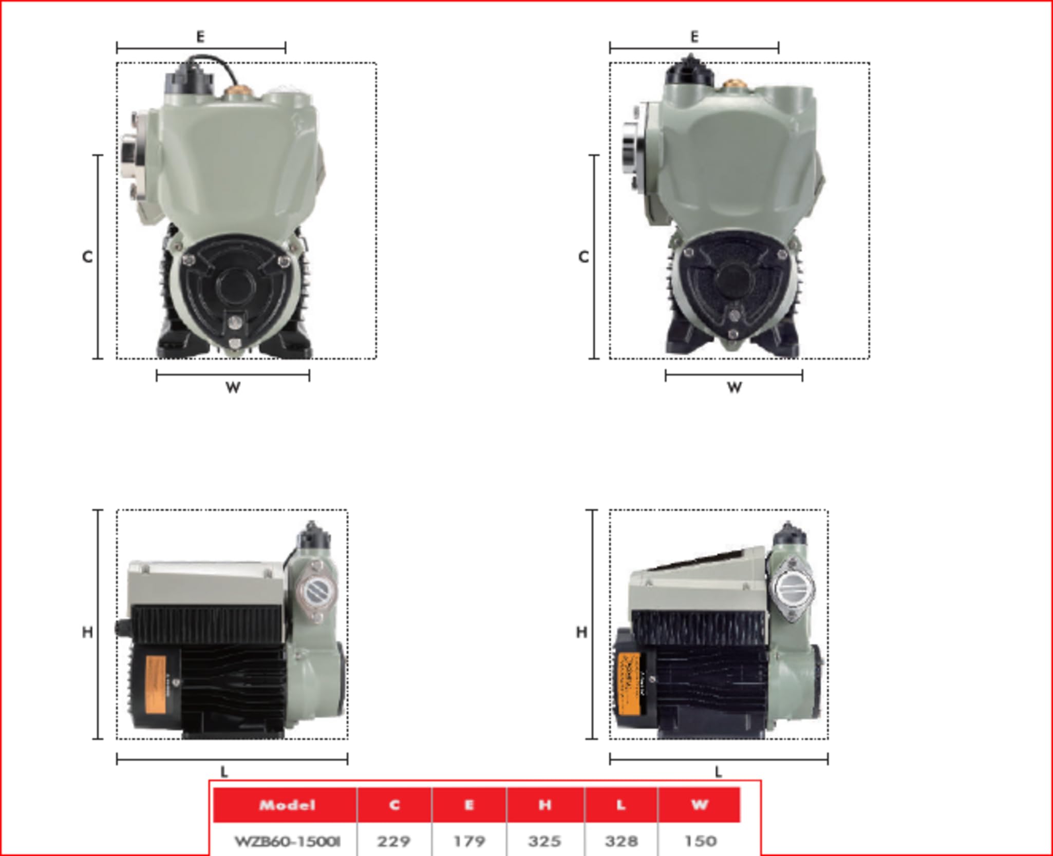 Pompa ad uso domestico CHM GmbH® Impianti di aumento di pressione Pompa con inverter 6500 L/h, 6 Bar di pressione, autoadescante