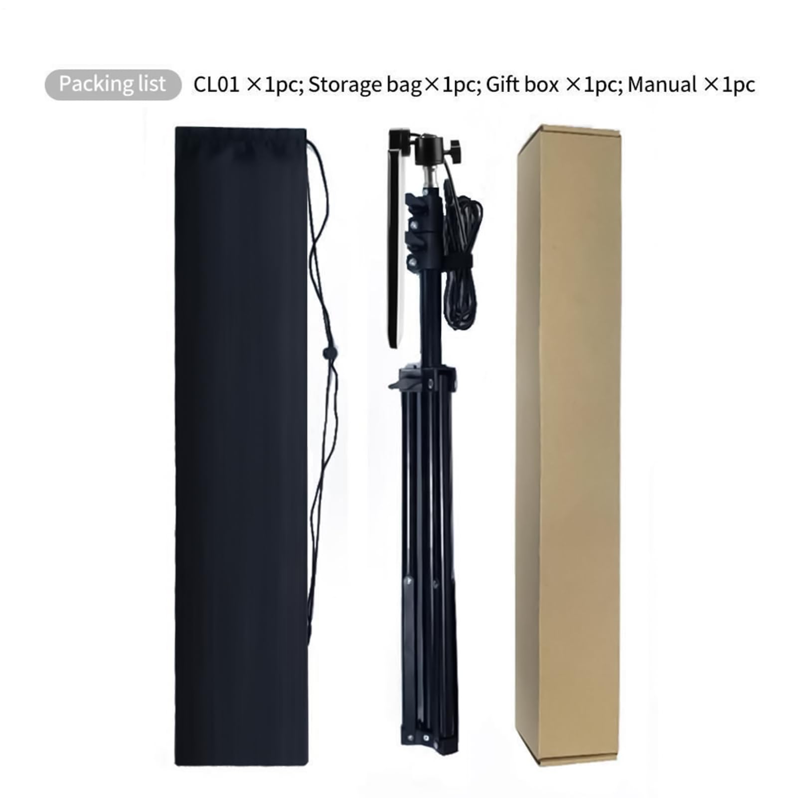 Lampe de camping LED télescopique Haute luminosité réglable | Pied pour Projecteur de Travail LED Pour la pêche de nuit, chasse, travail, plage, patio, tente, auvent, intérieur, atelier,