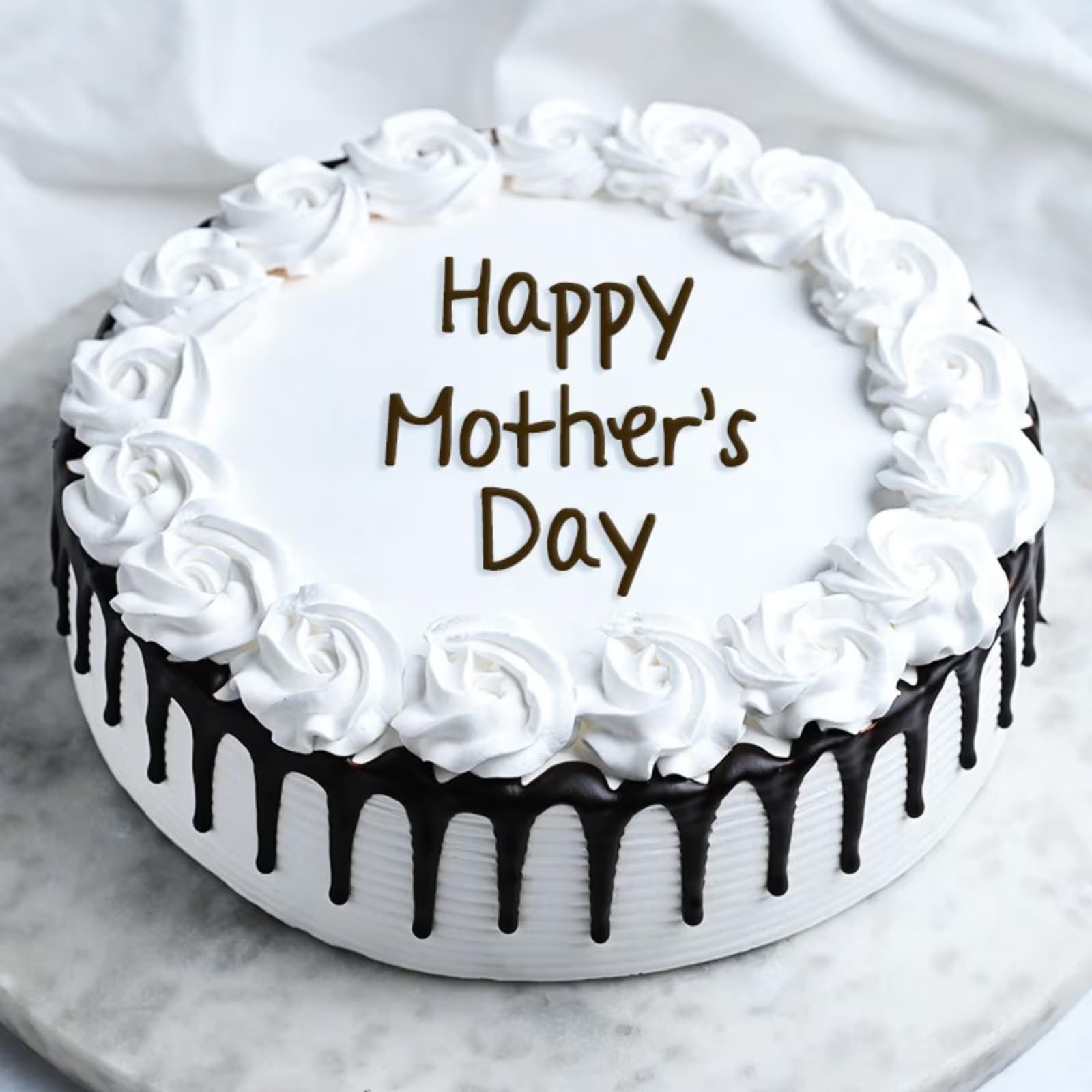 FlowerAura Mother's Day Surprise Delicious Silky Smooth Fresh Tasty Black Forest Mother's Day Cake For Mother | Cake For Mom | Cake For Maa | Cake For Mother-In-Law (Same Day Delivery) (0.5Kg)-picture-32