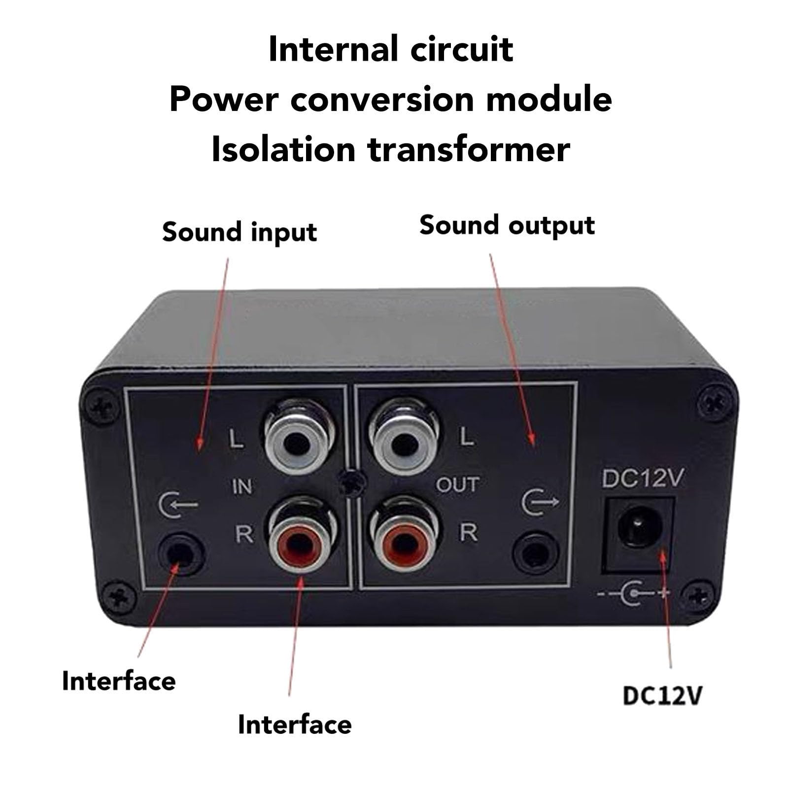 Préamplificateur Sonore Double Canal à Gain élevé avec Puce D'ampli Double OP NE5532 Intégrée, Gain 20 DB, Sortie D'entrée 3,5 Mm