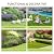 Decorative Garden Fence - 32in(H) x 24.16Ft(L) Heavy Duty Metal Animal Barrier Border Fencing No Dig Rustproof for Rabbit Dog, Outdoor Decor for Yard & Patio Flower Bed (10 Panels + 11 Stakes)
