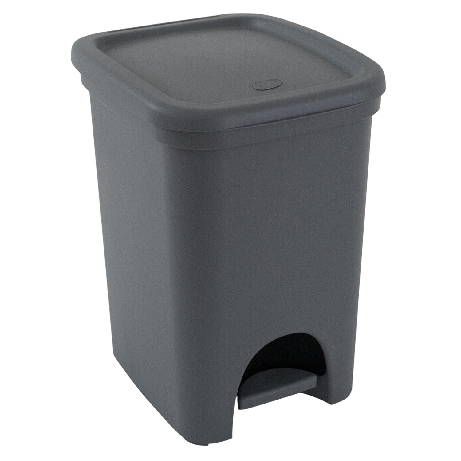 BELLI&FORTI Bidone Pattumiera a Pedale Colors 18 Litri Grigio Belli e Forti