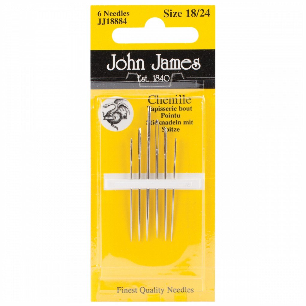 Colonial Needle Chenille Hand Needles-Size 18/24 6/Pkg