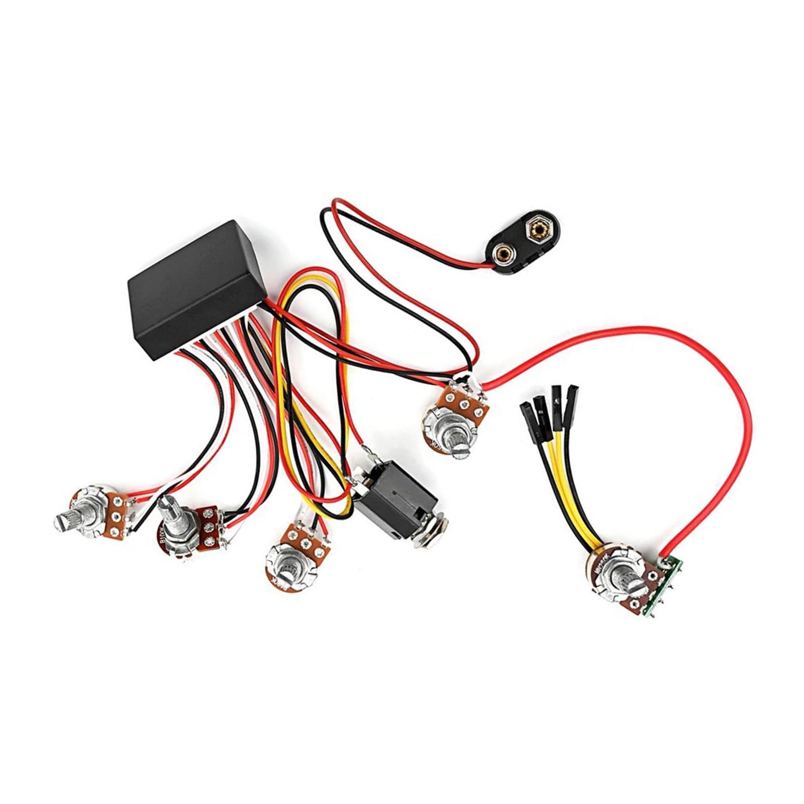 Zestaw Okablowania Przedwzmacniacza Gitarowego Trzypasmowy Korektor Kompletne Komponenty Elektroniczne Beginner Uprząż gitarowa(3/4)