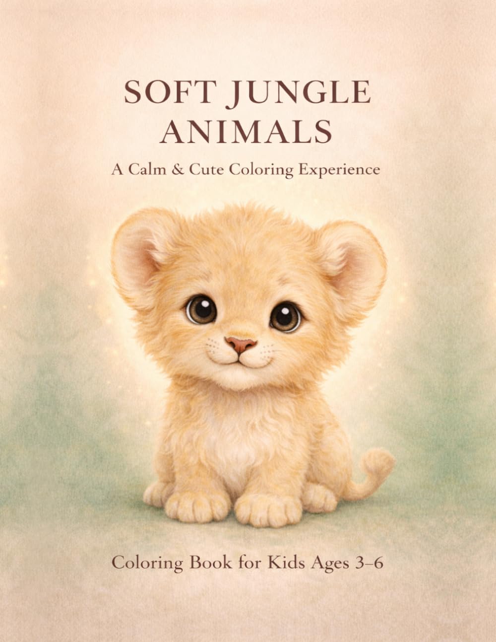 Soft Jungle Animals Coloring Book for Kids Ages 3–6: Cute and Easy Jungle Animal Coloring Pages for Relaxing Creative Fun (Soft Animals Coloring Collection)