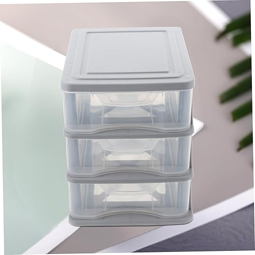 Miniatura 6 de Caja de cajón de tocador Soporte superior de escritorio para niños, caja de almacenamiento de escritorio estacionaria, caja organizadora de