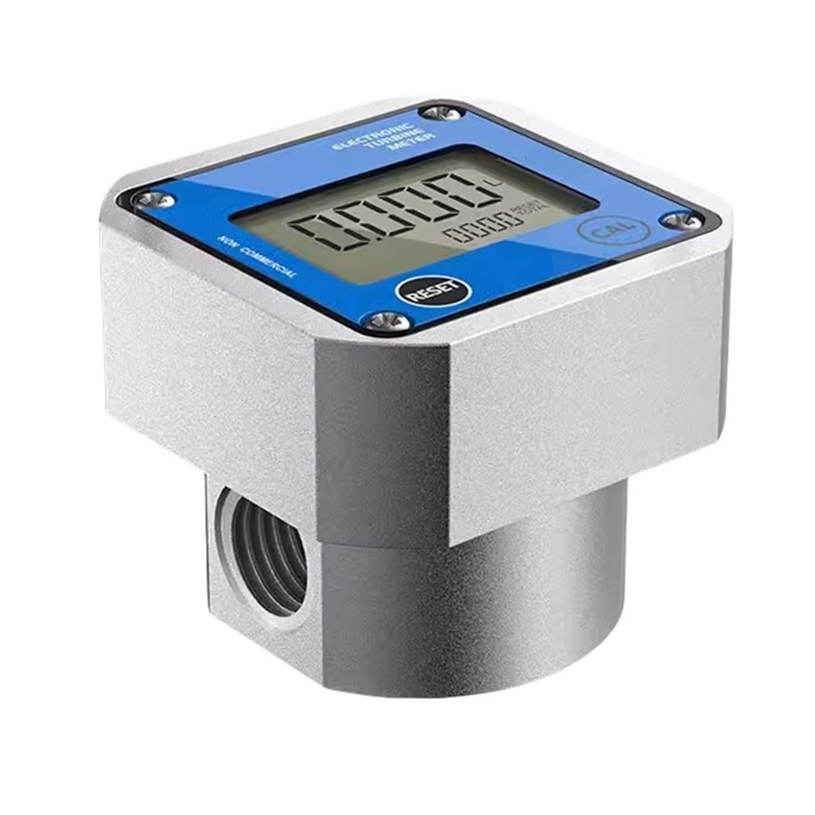 QfUxYYSLD RS485 Micro Turbine Flow Meter G1/2 G1/4 Digital Water Oil Liquid Flow Meter K24 Liquid Pipeline Flow Sensor(G3-4 25mm 0.5-50LPM)