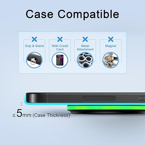 Miniatura 4 de Cargador inalámbrico Google Almohadilla de carga rápida para Pixel 9A 9 Pro XL Fold 8A 7A 8 7 Pro, estación de carga inalámbrica de 15 W, cargador