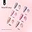 Beetles Poly Extension Gel Nail Kit 6 Colors Poly Nail Gel With Mini Nail Lamp Pink Nude Purple Poly Nail Gel Starter Kit for Beginner Nail Thickening Solutions DIY Home Salon Gift for Women Girls