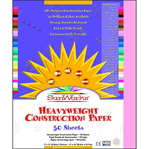 Sunworks 9x12 Construction Paper - Pink 7003
