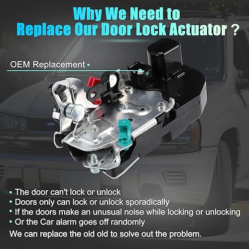 Image of uxcell Rear Left Side Power Door Lock Actuator Motor for Jeep Grand Cherokee 1998 1999 2000 2001 2004 No.55135621AB