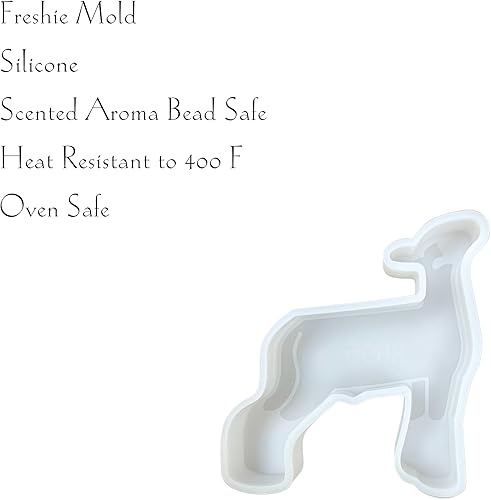 Miniatura 5 de Mostrar Molde de silicona Freshie para automóvil de cabra oveja, cordero, 4.25 x 4 x 0.8 pulgadas, agrícola FFA Farmer Farm Animal para cuentas