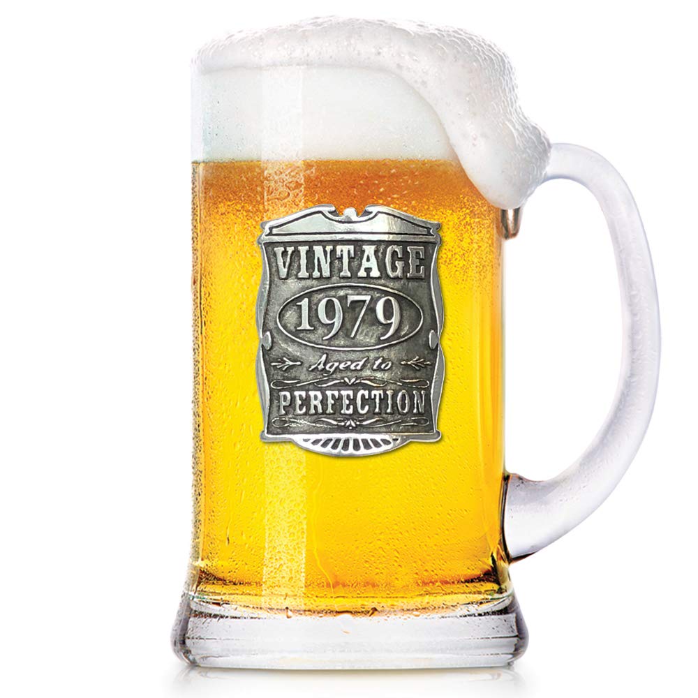 English Pewter Company 1 Pint Vintage Years 1984 40th Birthday or Anniversary Beer Mug Glass Tankard - Unique Gift Idea For Men [VIN032]