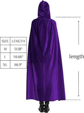 Raven Cape for Women,cloak with Hood Women,red Riding Hood Cape,purple Cape with Hood Raven Cosplay Cape,purple Hooded Cape