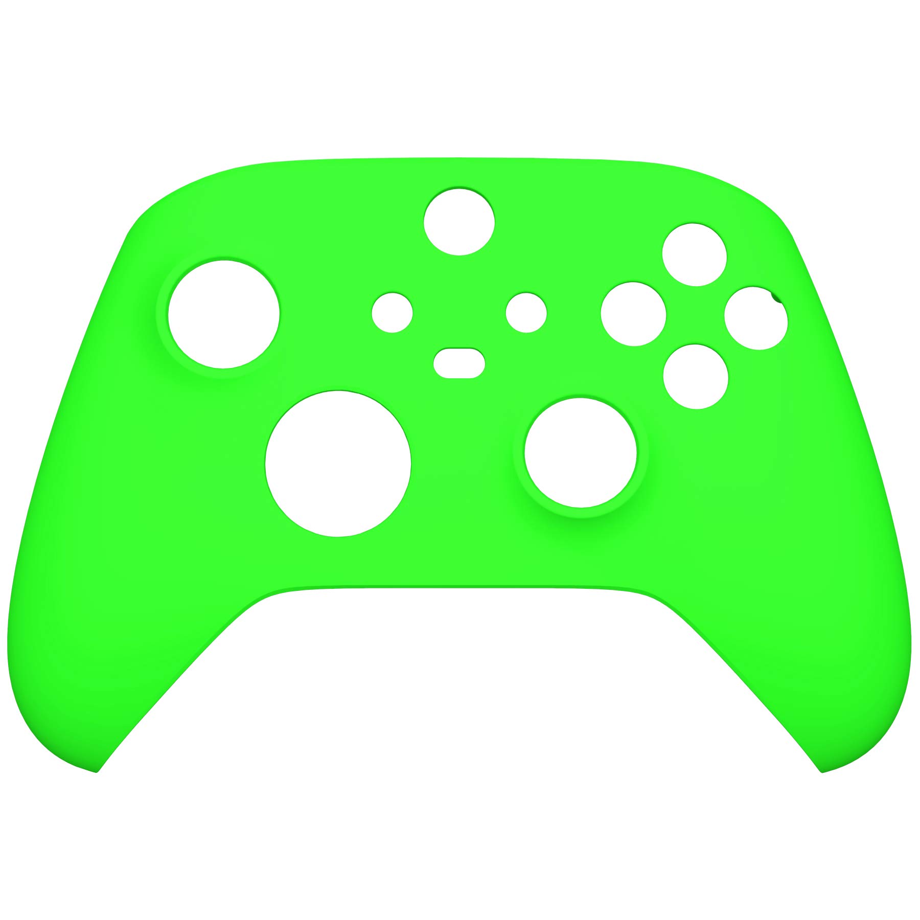 eXtremeRate Cover Custodia Ricambio per Xbox Series X S Controller Scocca Copertura Anteriore Shell DIY Ricambio per Xbox Series X S Joystick Model 1914(Verde Fluorescente)