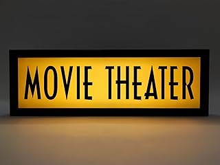 Movie theater RGB LED Neon Lightbox Wall Mountable Pulsing Dimmable Light Sign Illuminated Lights for Recording Studio Cin...