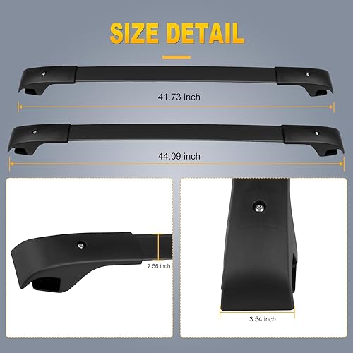 Miniatura 2 de OCPTY Barras transversales de techo para Jeep Cherokee 2014 2015 2016 2017 2018 2019 2020 2021 2022 barras de carga para bolsa de transporte de