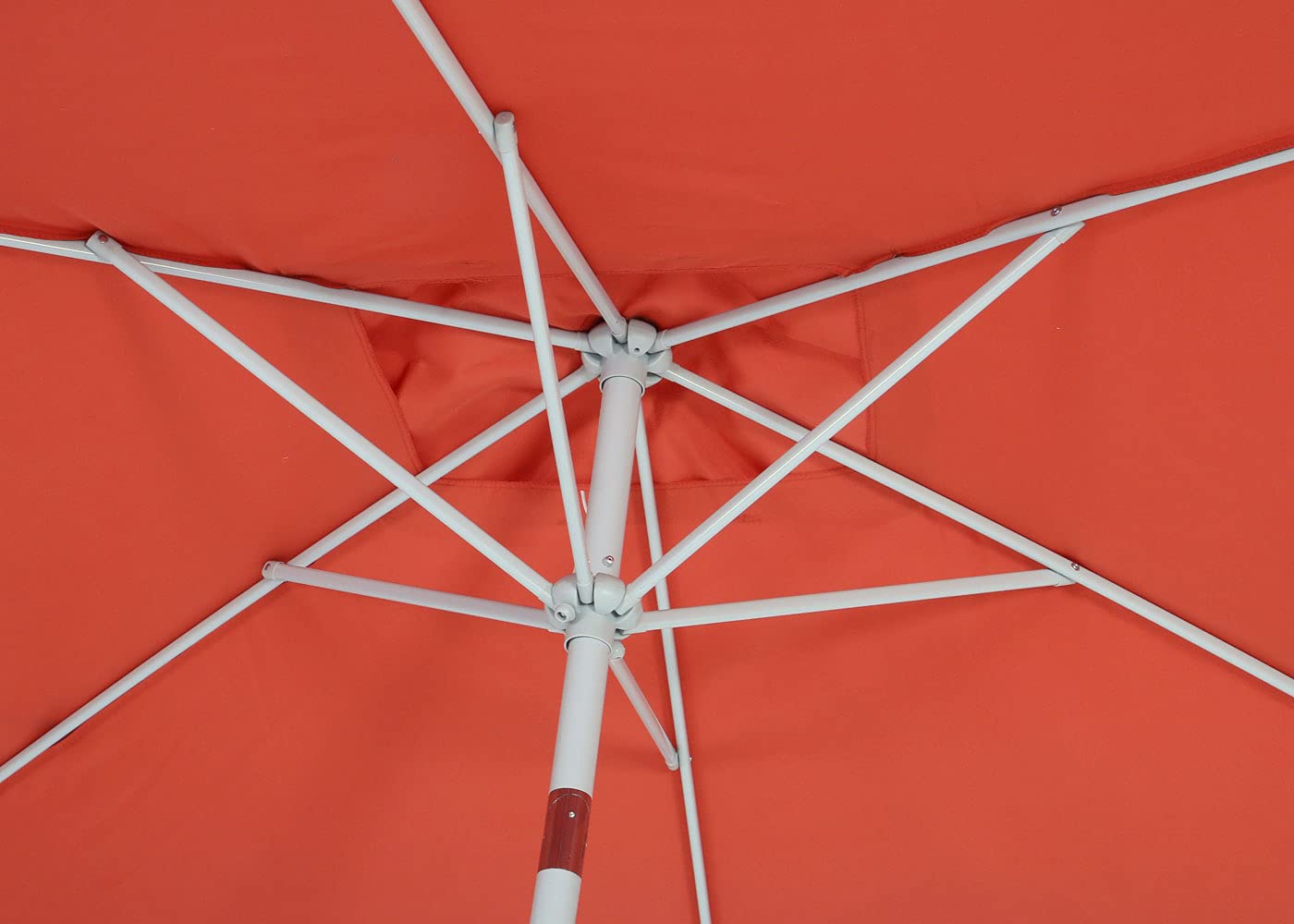 Mendler Sonnenschirm N23 2x3m Polyester/Alu - terracotta | Gartenschirm, rechteckig, neigbar, 4,5kg, UV-Schutz 50+