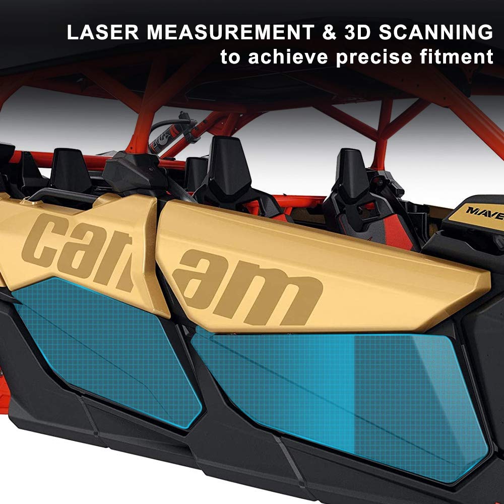 Half Lower Door Panels (4-Piece Set) For Can-Am Maverick X3 Max 2017-2022 – OEM Texture, Includes Hardware 2 thumbnail image