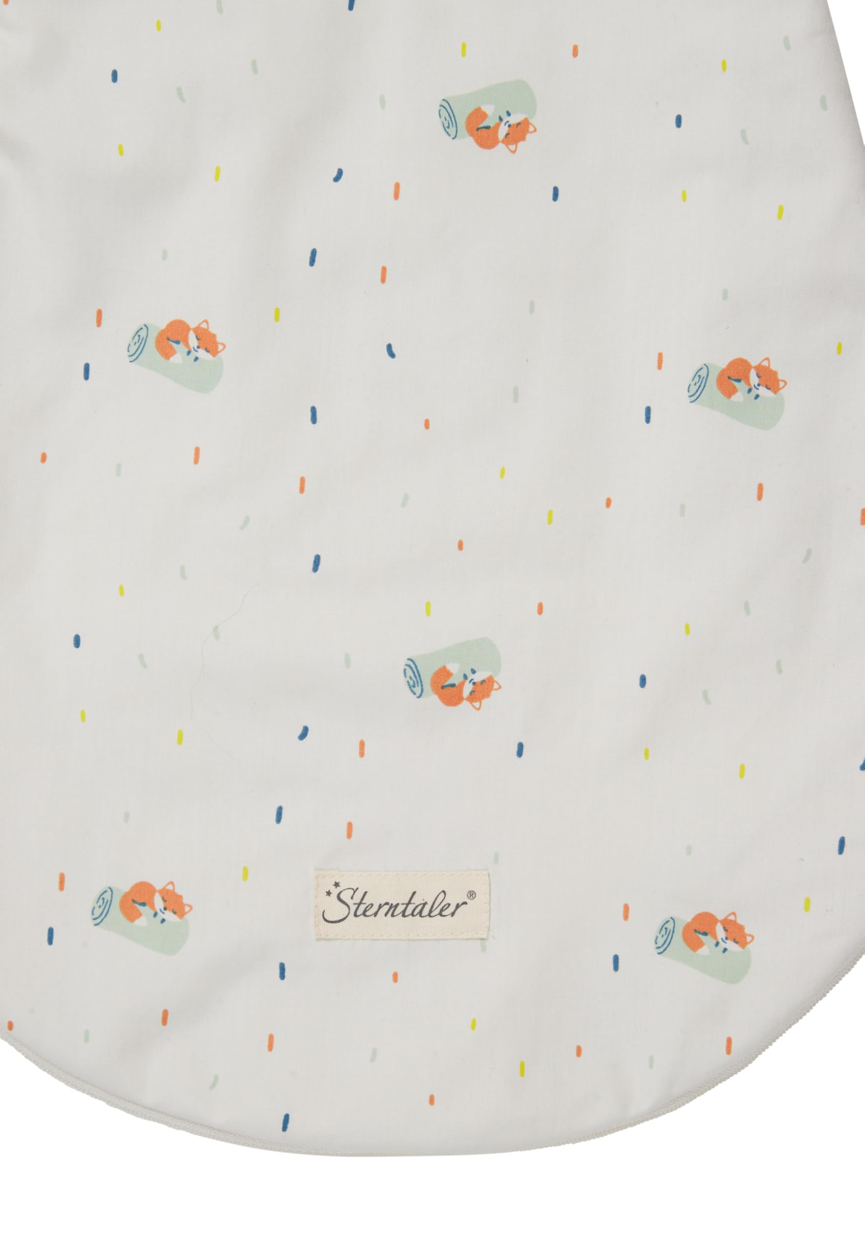 Sterntaler Babyschlafsack 62/68cm Fuchs Filou - Leichter Schlafsack 1,5 TOG - Unisex Übergangsschlafsack - Hydrocool-Futter - 2-Wege-Reißverschluss, Druckknöpfe & Kabelöffnung, lichtgrau