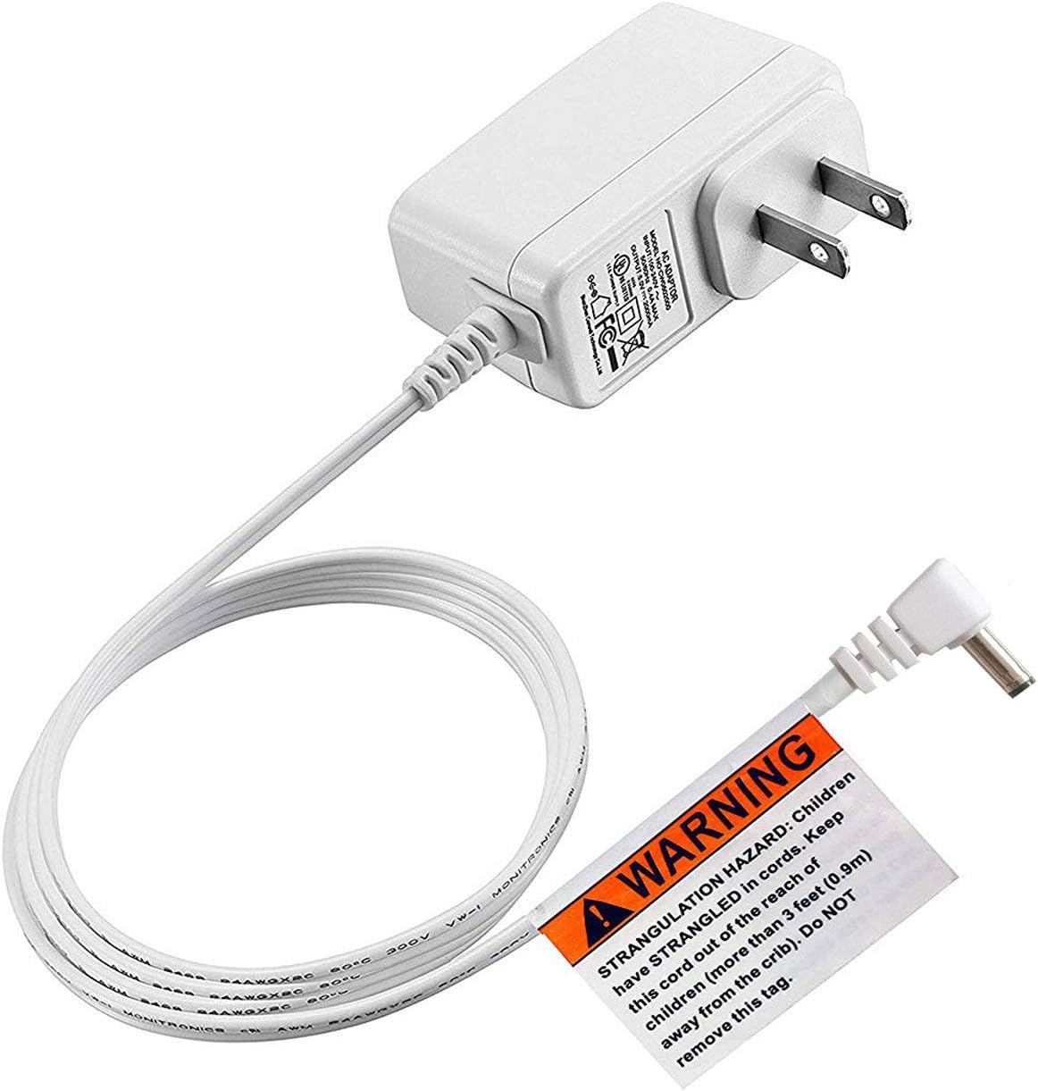 Babysense Round Power Adapter for Video Baby Monitors: V24R and V43 Only (Will Not Fit Micro USB Port - Only for Round DC Ports!)