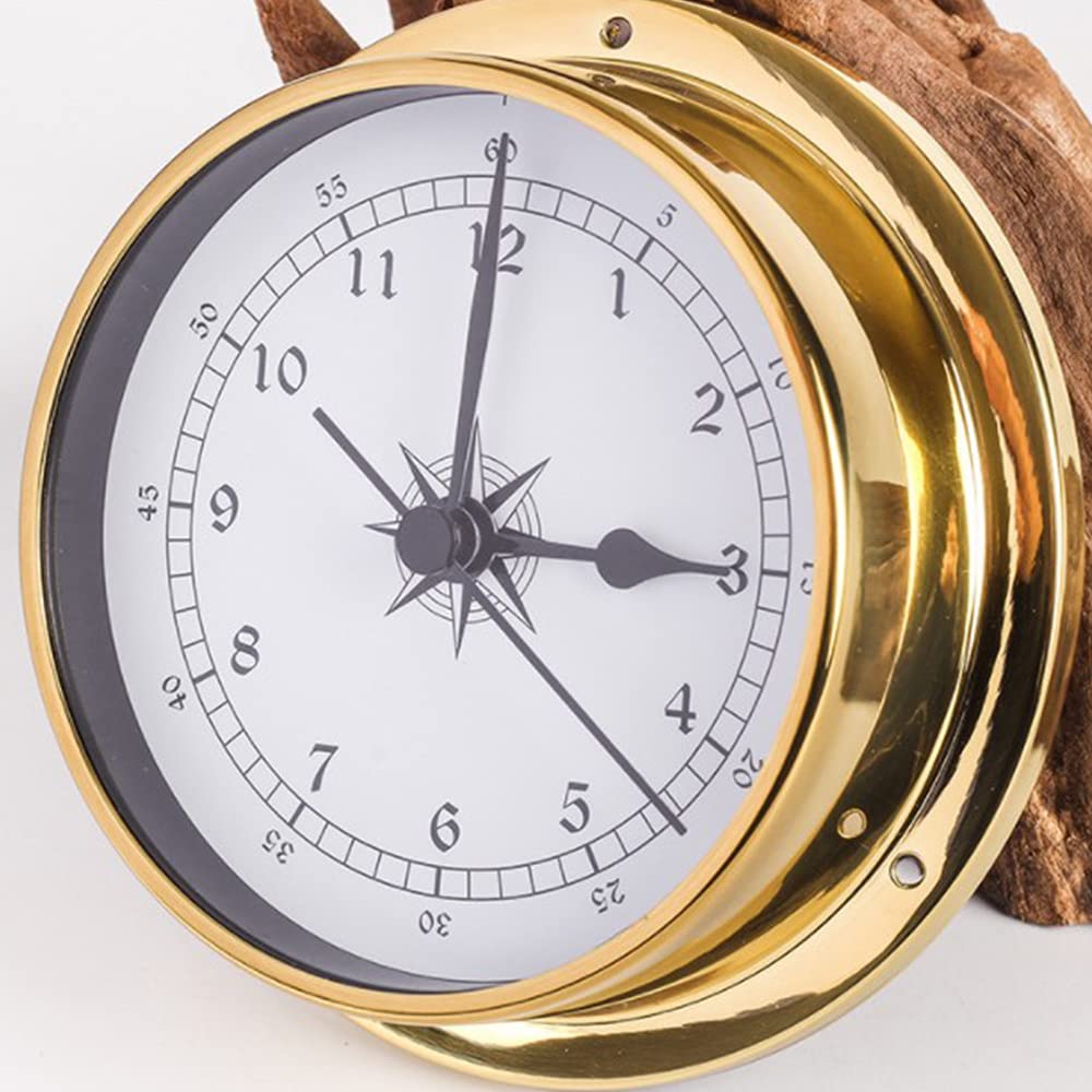Horloge de Marée Cuivre 115 mm Bateau Station Météo Suspendu