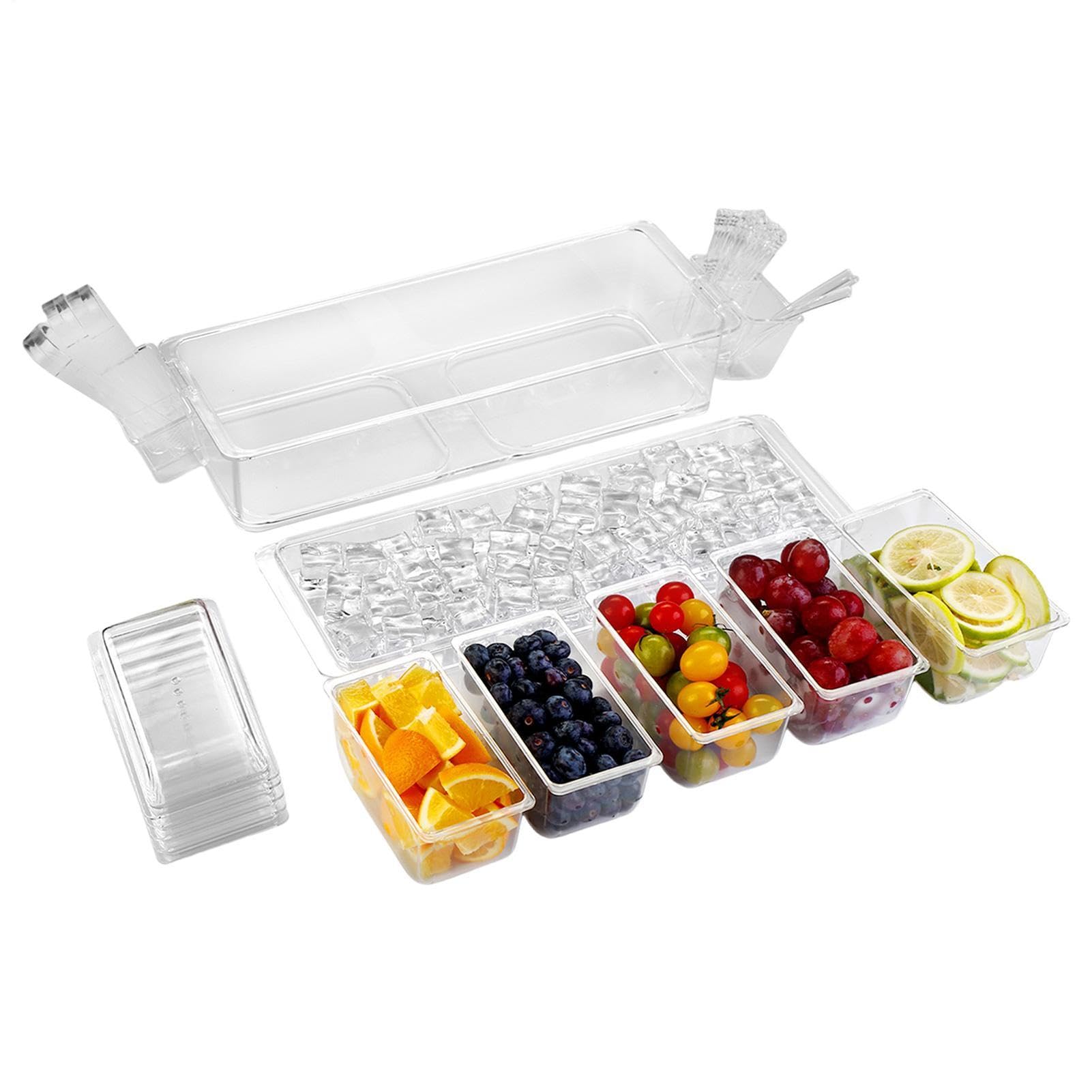 Contenedores a prueba de congelador | Ahorro de espacio extraíble a prueba de fugas | Cajas de almacenamiento de especias, para despensa refrigerador camping picnic almuerzo y preparación de comidas
