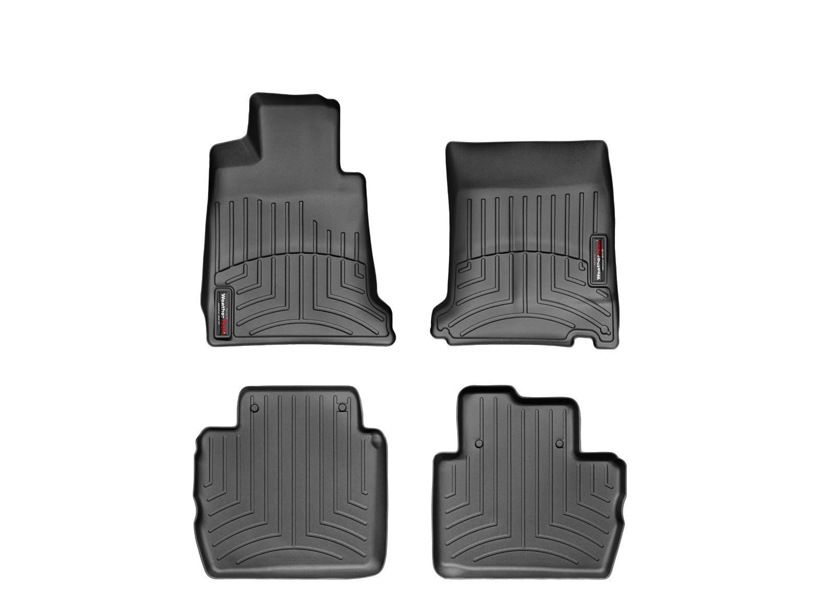 WeatherTech Custom Fit FloorLiners for Maserati Gran Turismo - 1st & 2nd Row (44202-1-3), Black