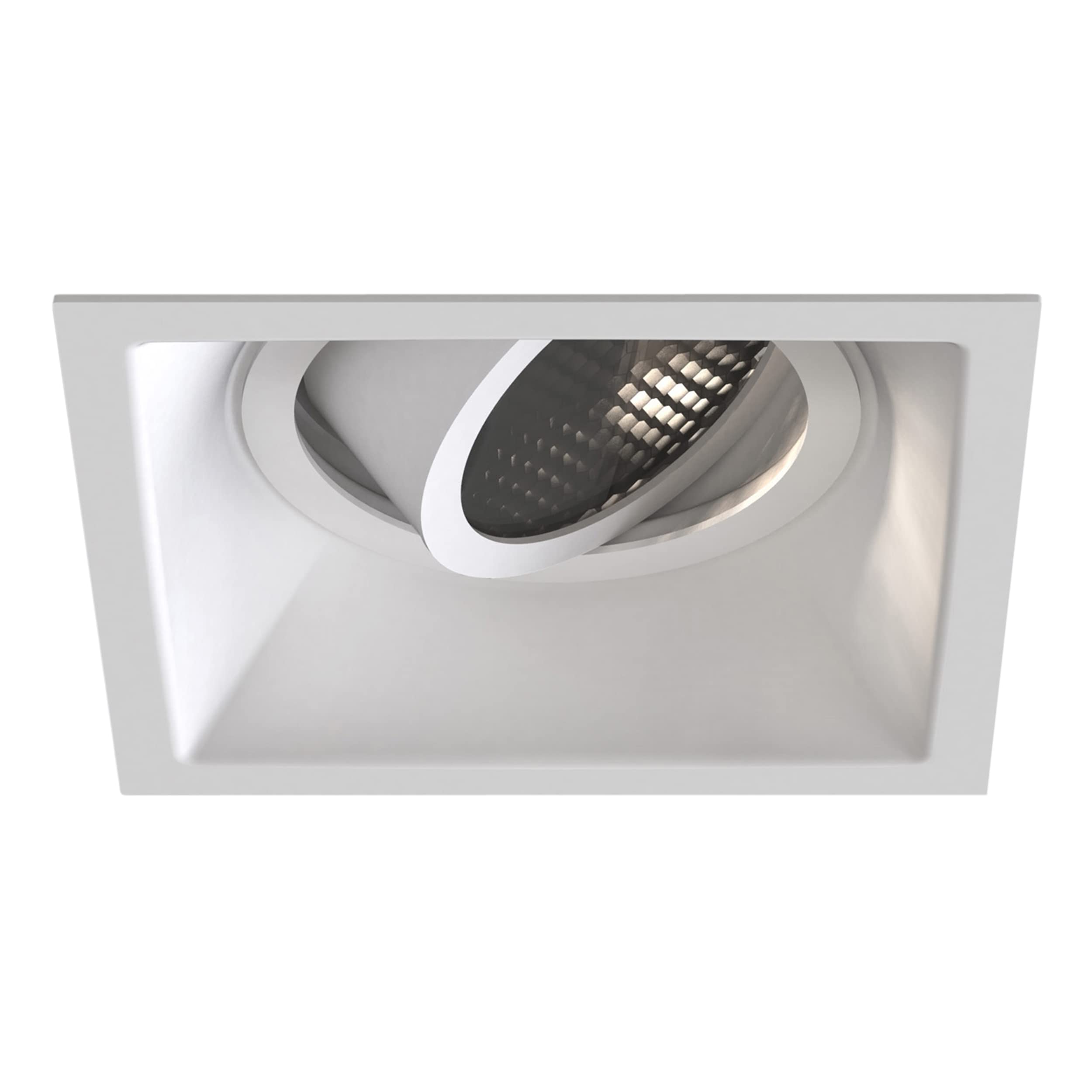 Minima Slimline Square Adjustable Fire Rated Matt White GU10 Downlight Astro