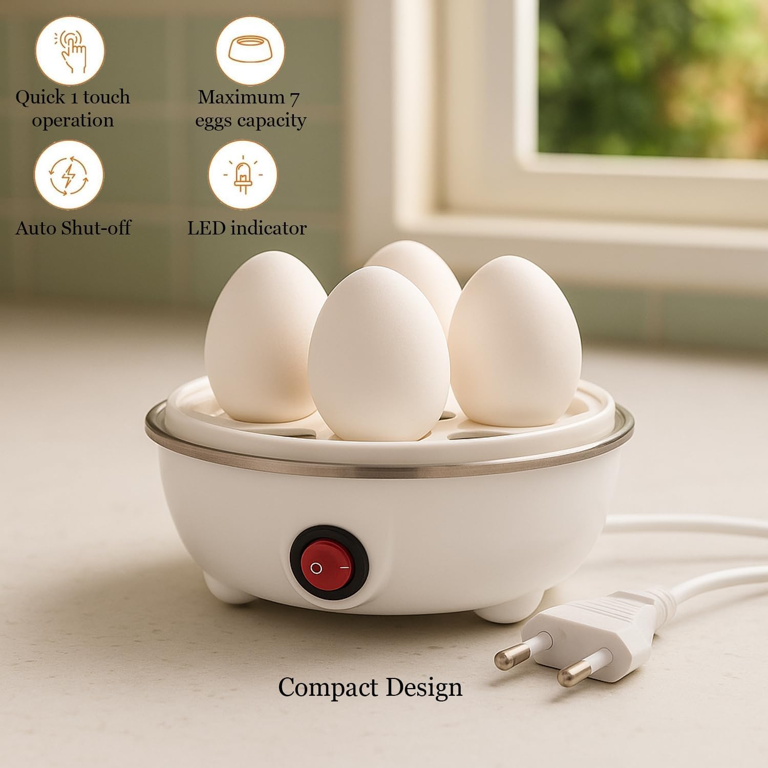 Krewulz Egg Boiler - Automatic Egg Cooker -4 Krewulz Egg Boiler - Automatic Egg Cooker -4