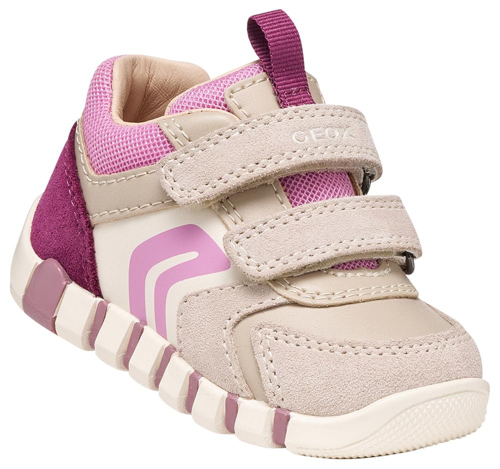 Geox Baby Girl B IUPIDOO Girl C First Steps Beige/DK Pink 18_EU