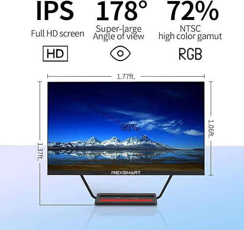 Miniatura 6 de PC todo en uno PC de escritorio todo en uno PC de 23.8 pulgadas PC todo en uno con Core i7 16GB RAM 512GB SSD, cámara web ajustable de 360, panel de