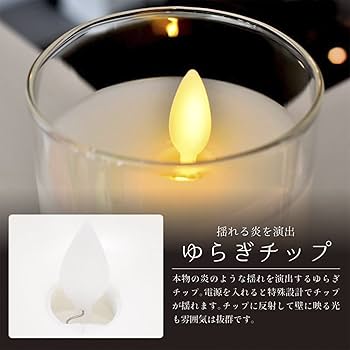 Amazon.co.jp : グラスキャンドル LEDキャンドルライト おしゃれ