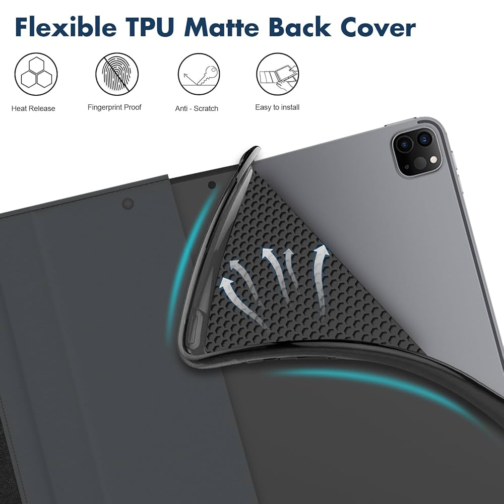 11インチiPad Pro（M4）256GB＋Pencil Pro＋Folio Amazon.com: Dteck for iPad Pro 11 inch M4 Smart Folio Case