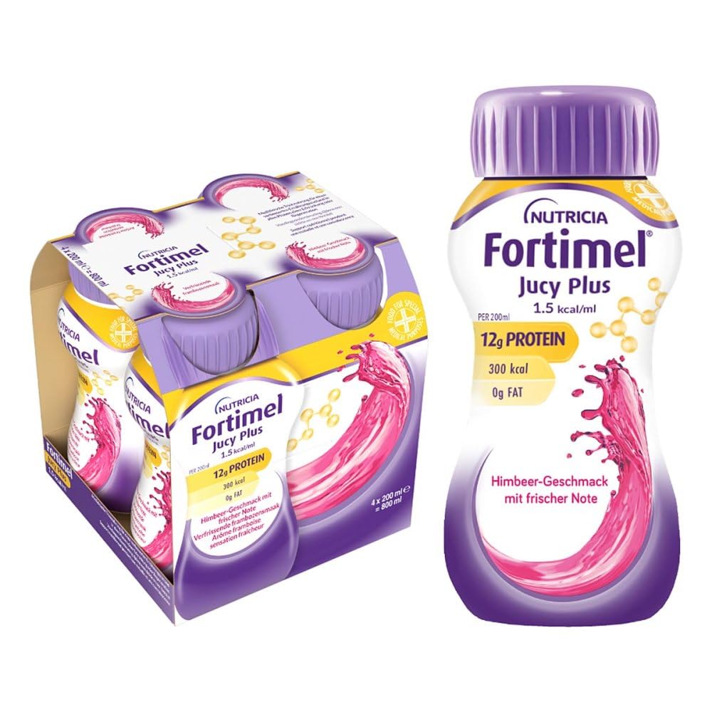 Fortimel Jucy Plus Himbeere Frische Note 4X200 ml