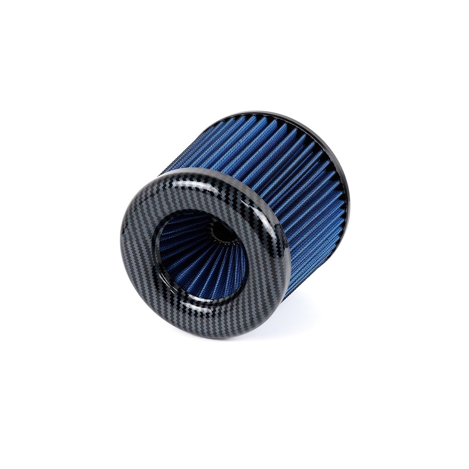 Filtr powietrza silnika 4/3,5/3 cala Carbon Look Fit For Style Super Power Filtr powietrza High Flow Calibre Czyścik dolotu Głowica grzybkowa(K101 Blue)