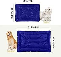 Vista 129 de Dog Bed Mat Soft Comfortable Anti-Slip Bottom Pet Mat Washable Cat Kennel Crate Pad for Small Medium Large Pets 18x24in Hot Pink Beige