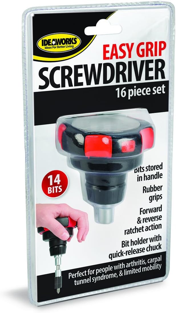 North American Healthcare E7399 Easy Grip Screwdriver, Multi-Colour, Set of 14 Piece