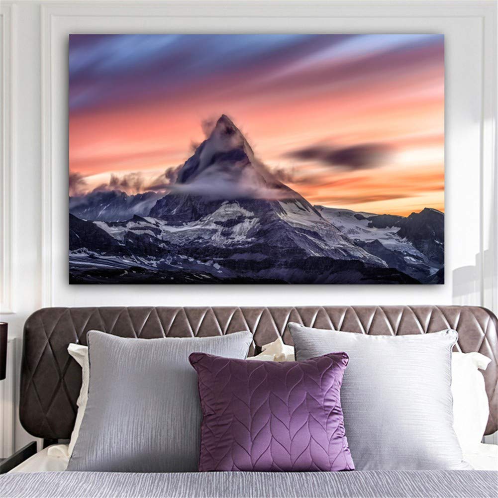 Peinture Strass au Point de Croix pour illuminer votre salon avec un paysage DIY