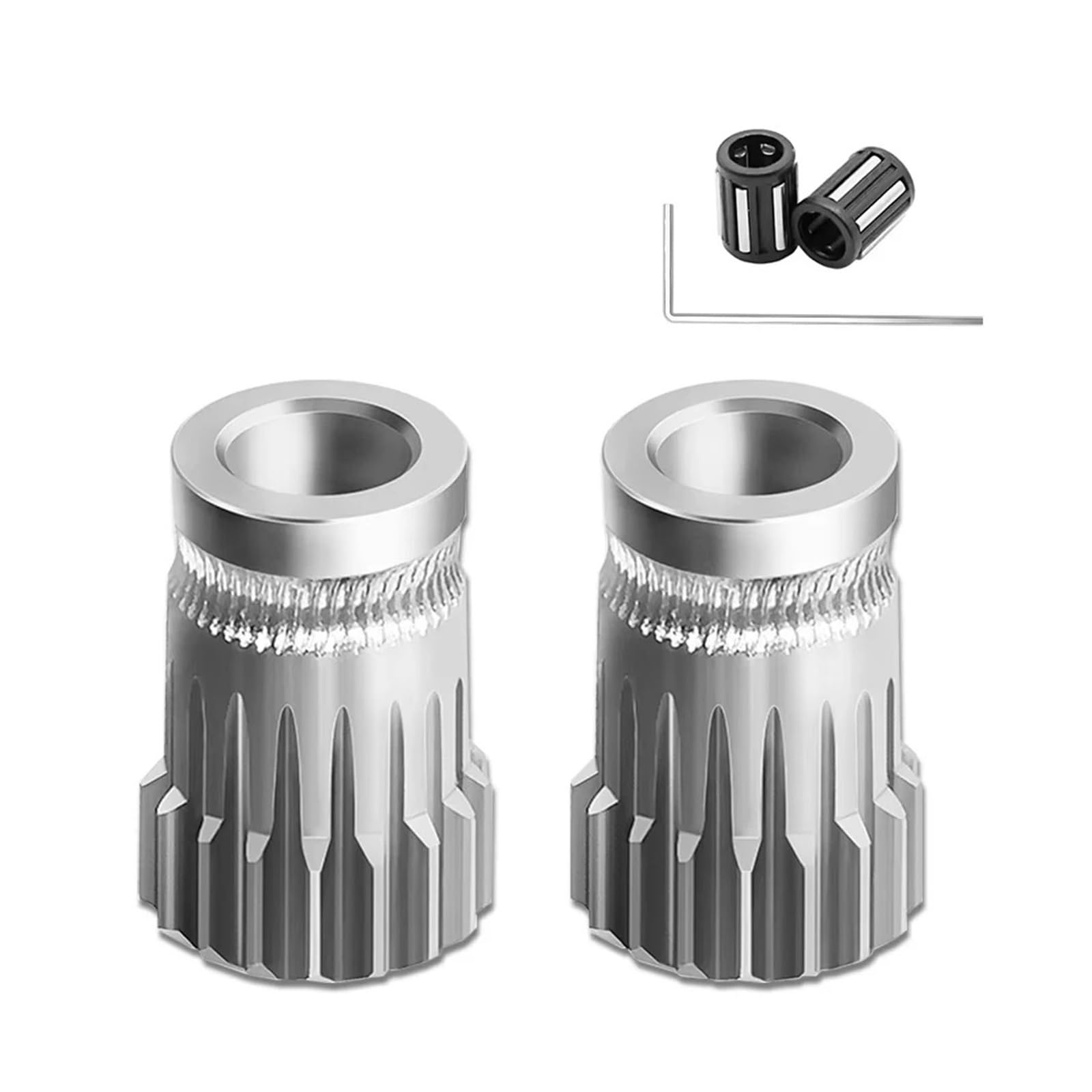yaoqijie 1Set gehärtete Doppelantriebszahnräder Bowden Direct Extruder 1,75 mm 3 CR10 MK8 3D-Drucker Zubehör 3:1 Geschwindigkeitsrate lasting(5 sets)