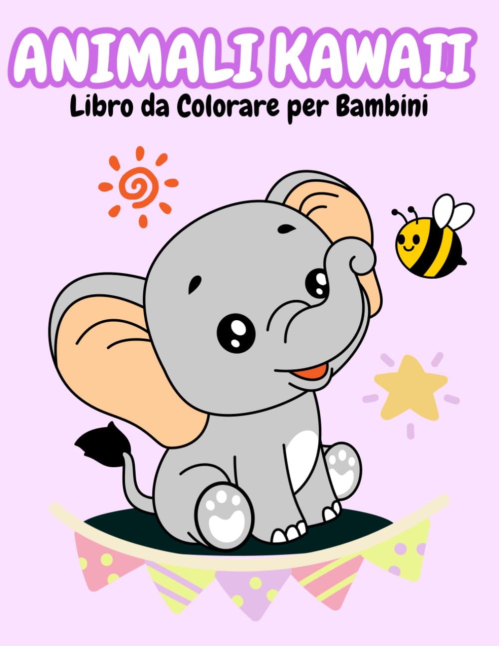 Animali Kawaii: Libro da Colorare per Bambini