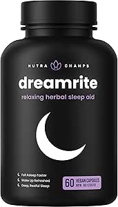 10-in-1 Sleep Aid Supplement– Sleeping Pills with Melatonin, Valerian Root, Chamomile, Lemon Balm, L-Theanine, L-Tryptophan, GABA, Magnesium – Sleep Cycle Support