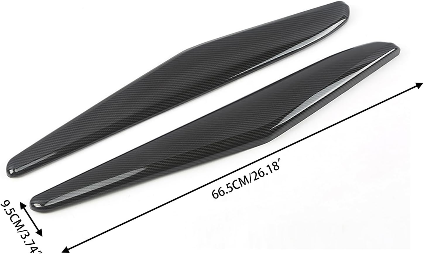 Car Accessories Fit for Honda Accord 10th Gen 2018-2022 Inner Center Console Gear Control Panel Side Strip Cover Trim (Carbon Fiber Style) ABS 2 PCS