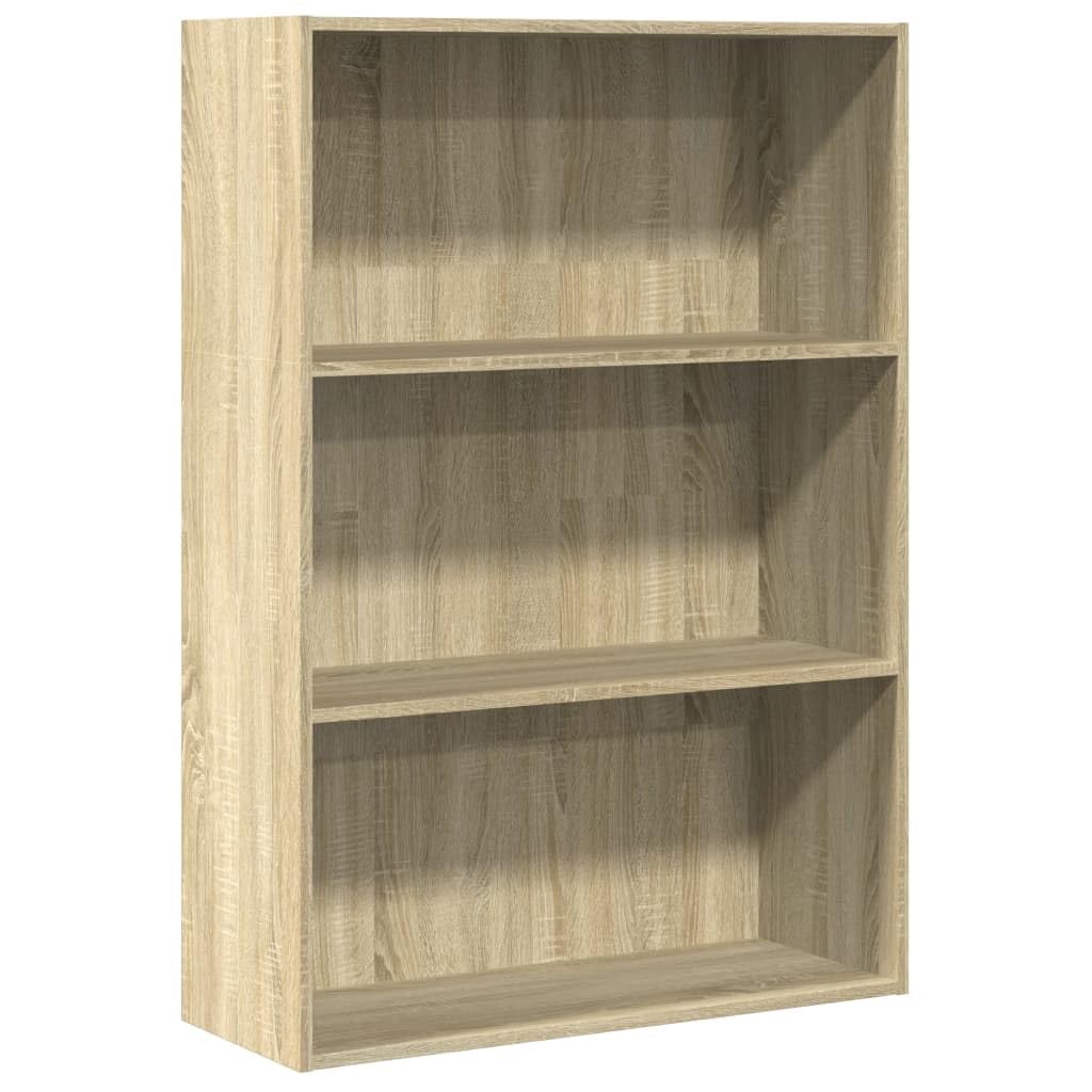 Vidaxl Bookcase Storage Rack Cabinet Bookshelf Sonoma Oak Engineered Wood