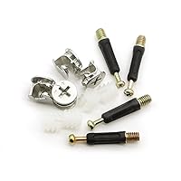 Vista 4 de 45 juegos de kit de conexión de muebles 3-en-1, accesorios de conexión de muebles con espiga, tuercas y tornillos de leva